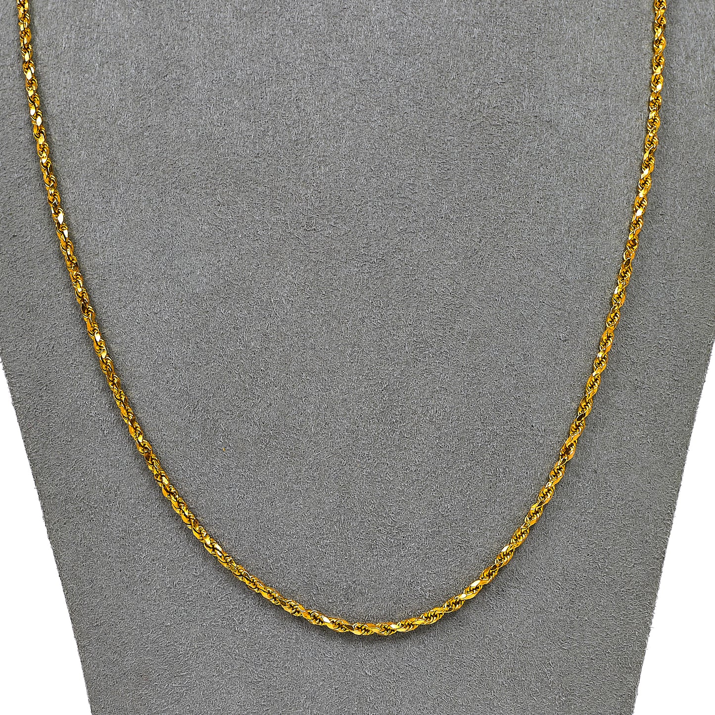 Pre-Owned 18ct Gold Rope Chain Necklace 22 Inch