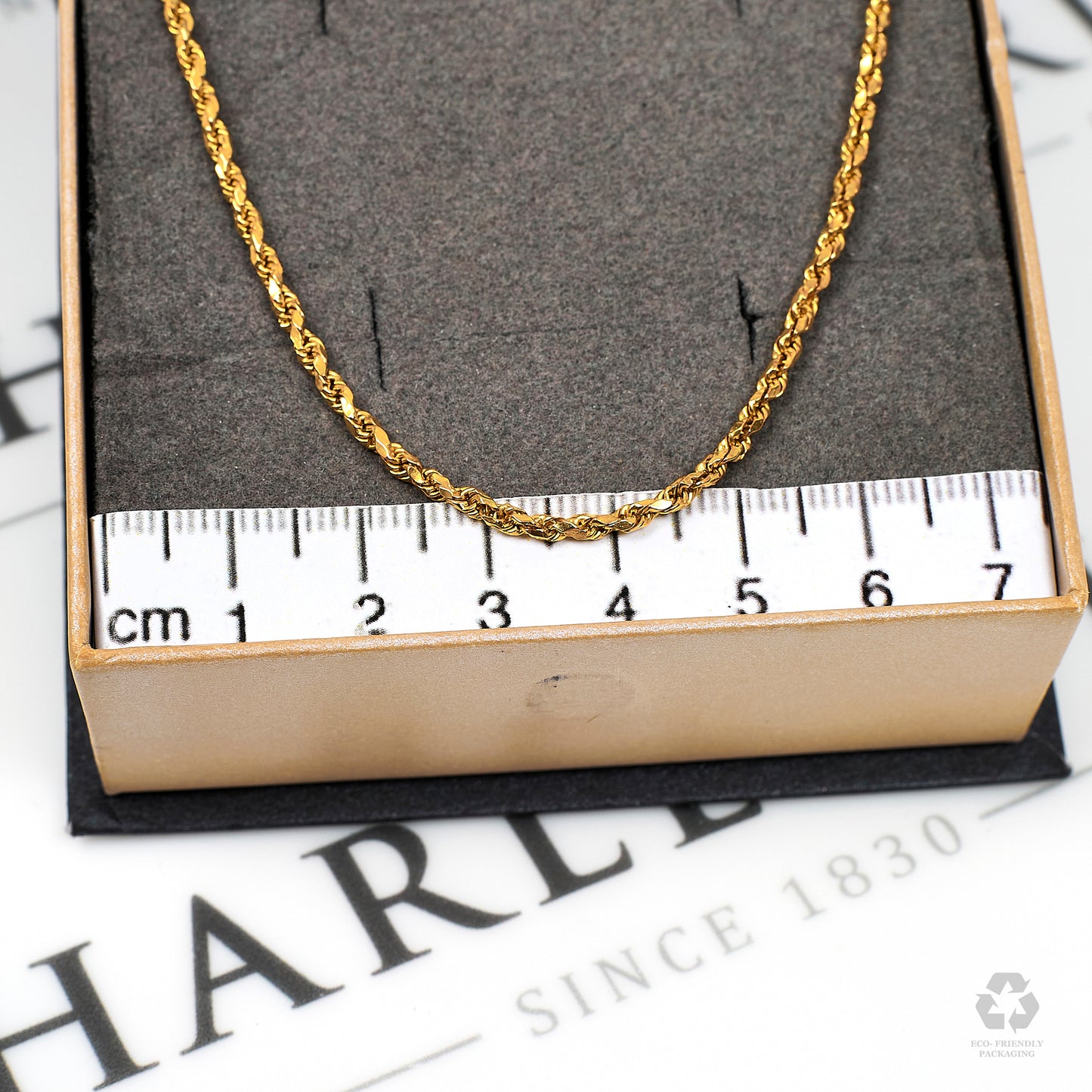 Pre-Owned 18ct Gold Rope Chain Necklace 22 Inch