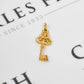 Pre-Owned 9ct Gold Key Pendant