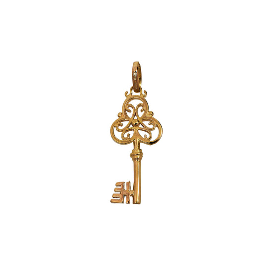 Pre-Owned 9ct Gold Key Pendant