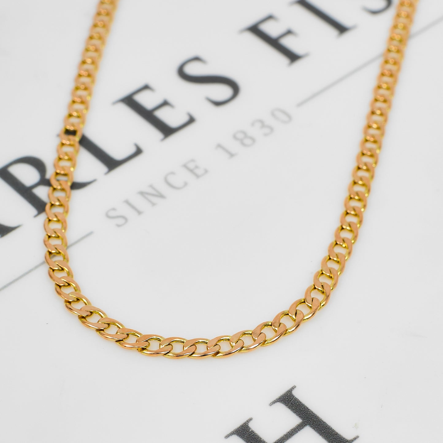 Pre-Owned 9ct Gold Curb Chain Necklace