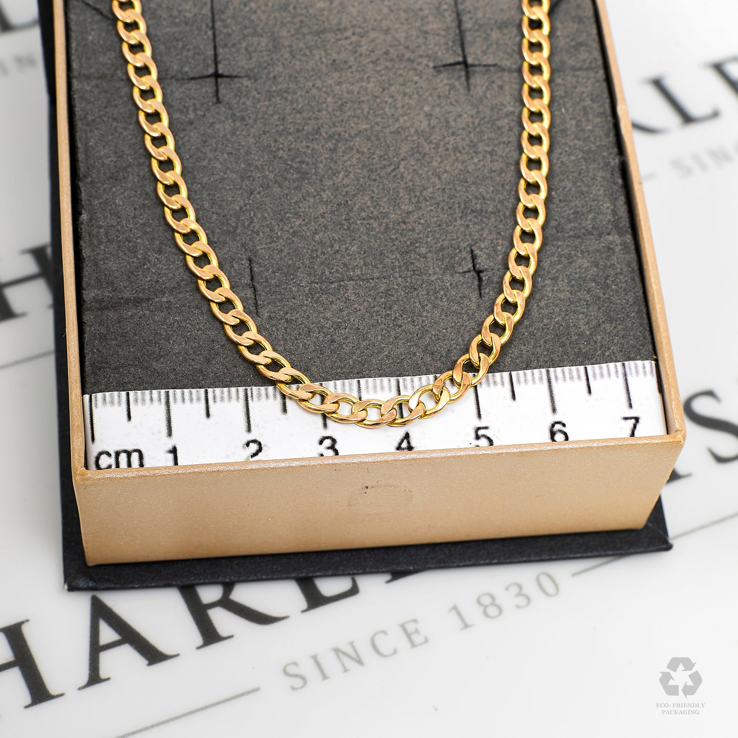Pre-Owned 9ct Gold Curb Chain Necklace