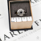 Pre-Owned 9ct Gold Sapphire & Diamond Cluster Ring Size K.5