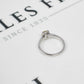 Pre-Owned 18ct White Gold Diamond Solitaire Ring Size M