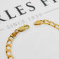 Pre-Owned 9ct Gold Curb Chain Bracelet 8 Inch