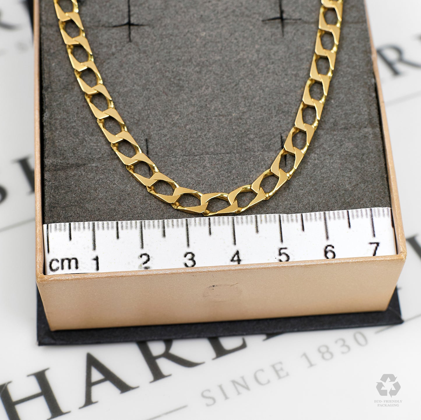 Pre-Owned 9ct Gold Curb Chain Bracelet 8 Inch