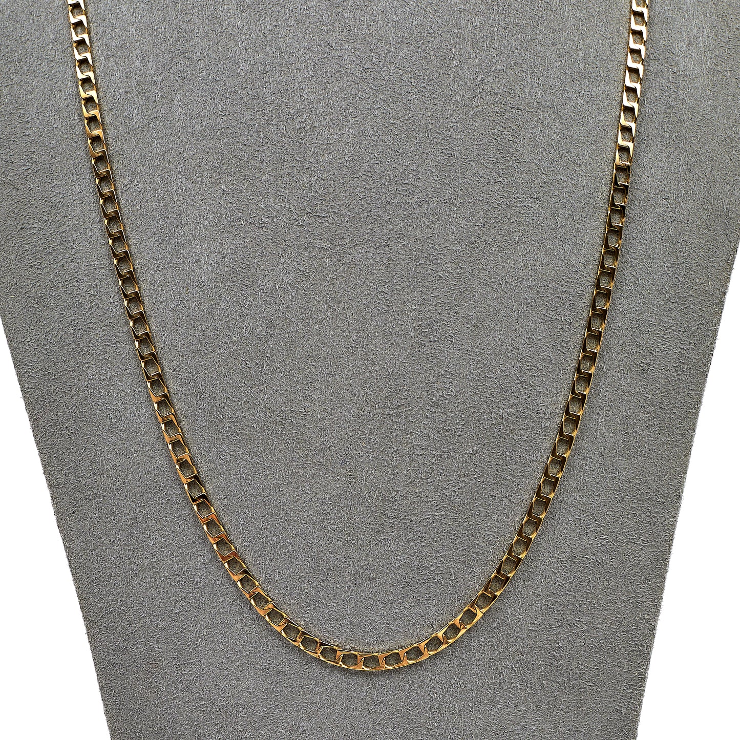 Pre-Owned 9ct Gold Curb Chain Necklace 22 Inch