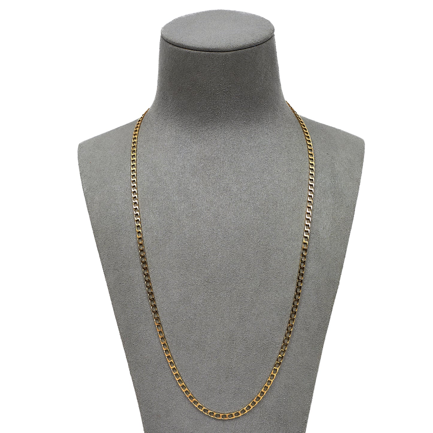 Pre-Owned 9ct Gold Curb Chain Necklace 22 Inch