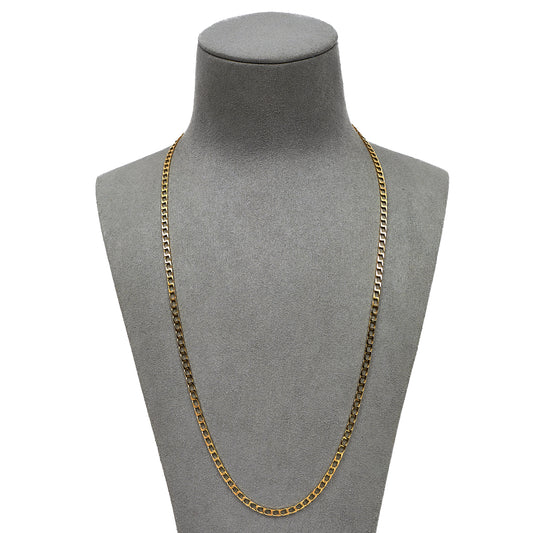 Pre-Owned 9ct Gold Curb Chain Necklace 22 Inch