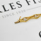 Pre-Owned 9ct Gold 2 Tone Circle & Conclave Link Jewellery SET