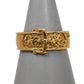 Pre-Owned 9ct Gold Mens Jockey On Horse Buckle Ring Size Z+2