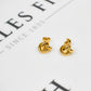 Pre-Owned 9ct Gold Knot Stud Earrings