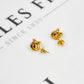 Pre-Owned 9ct Gold Knot Stud Earrings