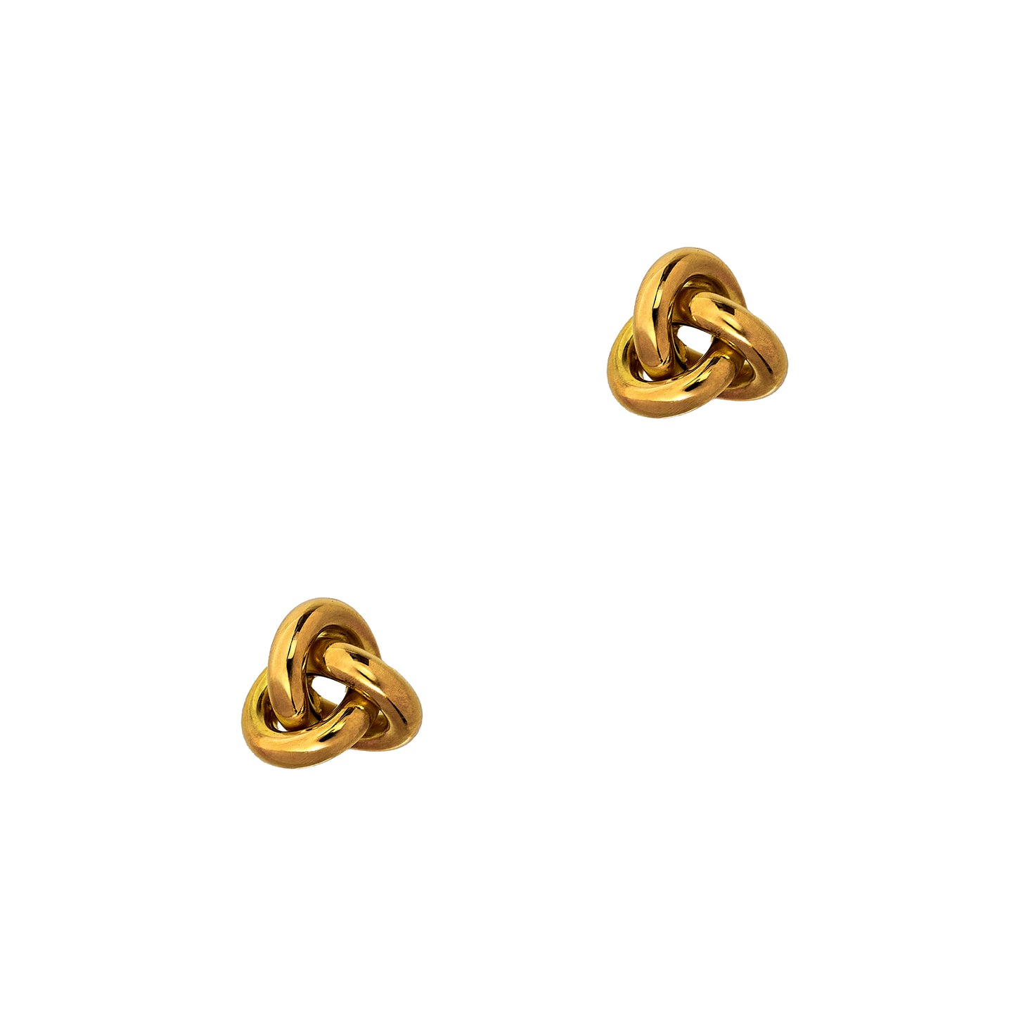 Pre-Owned 9ct Gold Knot Stud Earrings
