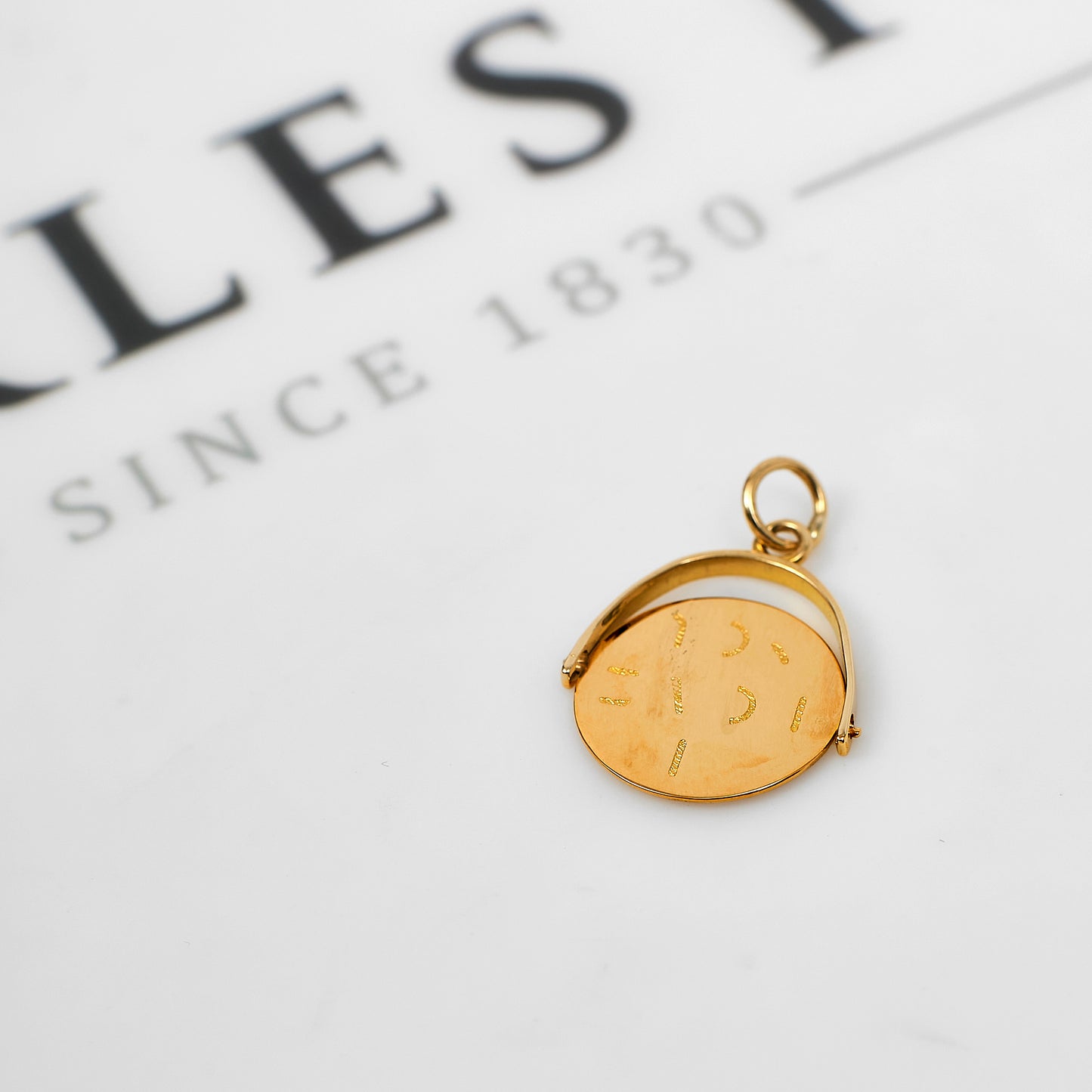 Pre-Owned 9ct Gold I Love You Spinner Pendant