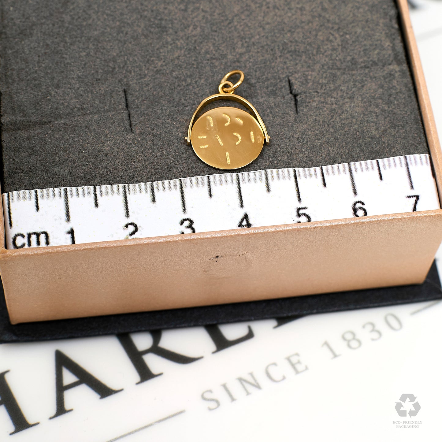 Pre-Owned 9ct Gold I Love You Spinner Pendant
