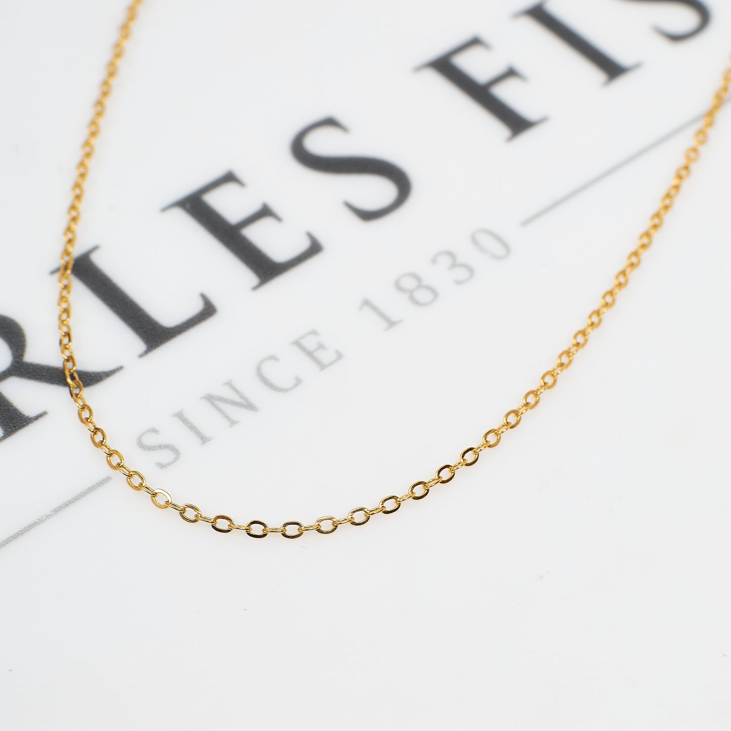 Pre-Owned 9ct Gold Trace Chain Necklace 20 Inch