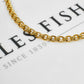 Pre-Owned 9ct Gold Curb & Rollerball Bracelet 7.5 Inch