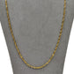 Pre-Owned 9ct Gold Twist Curb Chain Necklace 24 Inch