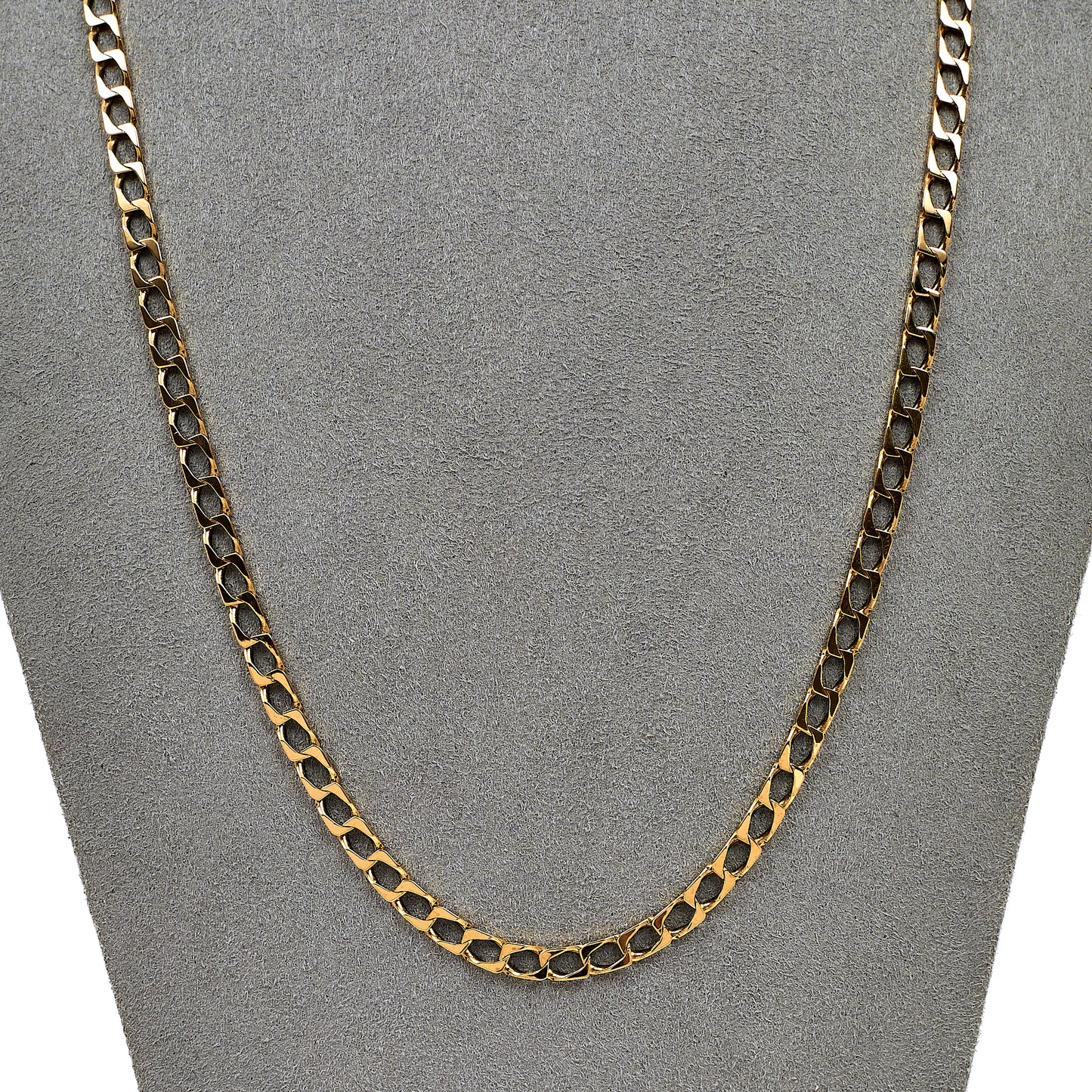 Pre-Owned 9ct Gold Curb Chain Necklace 21 Inch