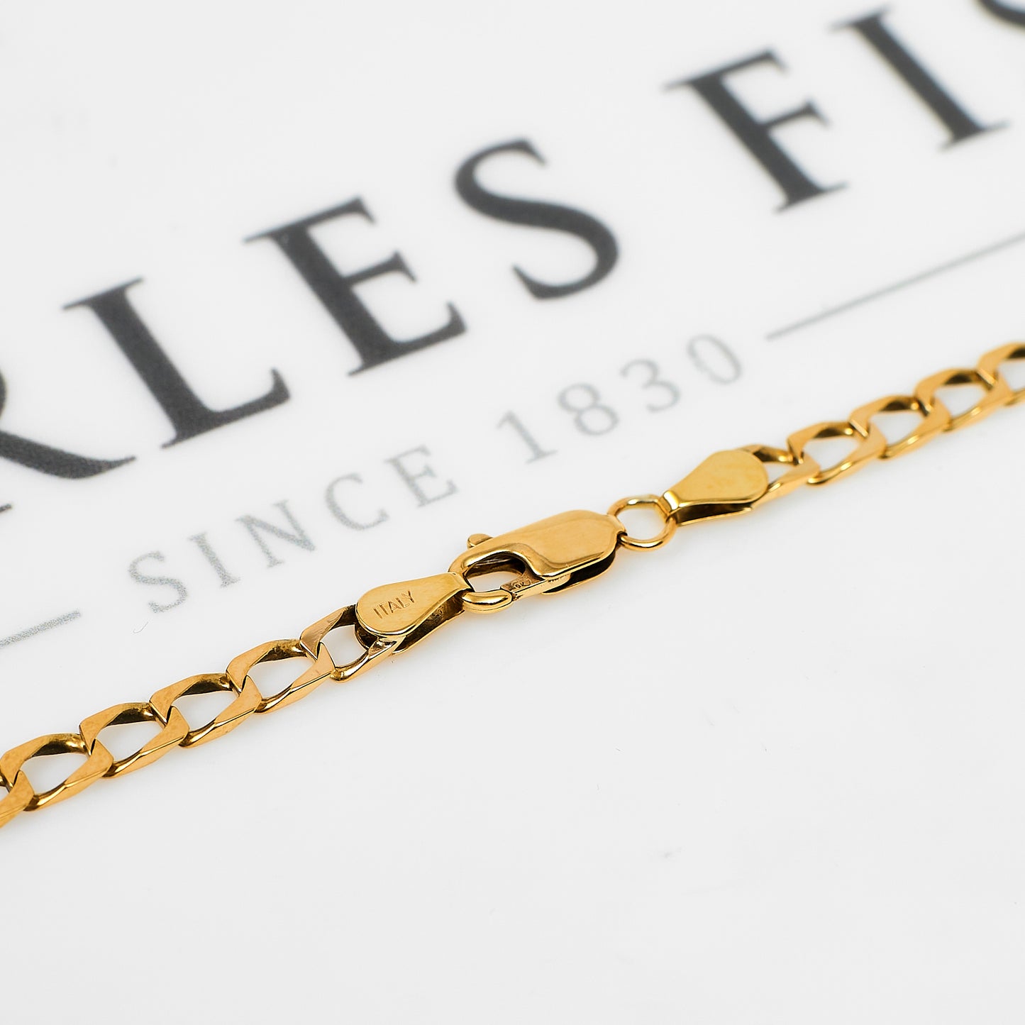 Pre-Owned 9ct Gold Curb Chain Necklace 21 Inch