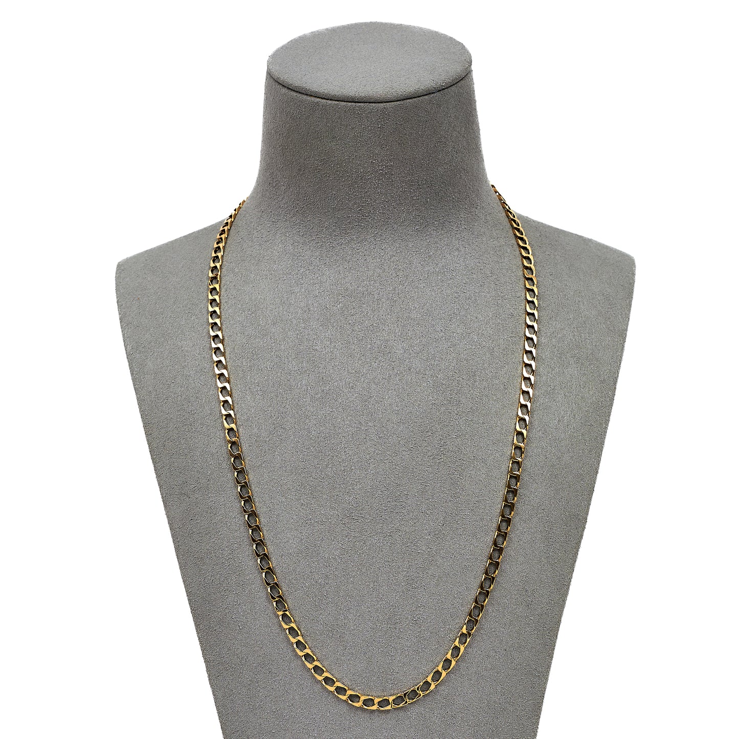 Pre-Owned 9ct Gold Curb Chain Necklace 21 Inch