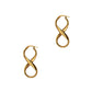 Pre-Owned 9ct Gold Figure Of 8 Creole Earrings
