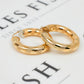 Pre-Owned 9ct Gold Twist Pattern Creole Hoop Earrings