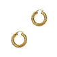 Pre-Owned 9ct Gold Twist Pattern Creole Hoop Earrings
