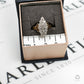 Pre-Owned 9ct Gold 15 Diamond Marquise Shaped Ring Size R.5