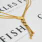 Pre-Owned 18ct Gold 3 Strand Tassel Necklace 17 Inch