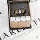 Pre-Owned 9ct Gold Sapphire & Diamond Cluster Ring Size Q