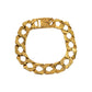 Pre-Owned 9ct Gold Pattern & Polish Curb Chain Bracelet