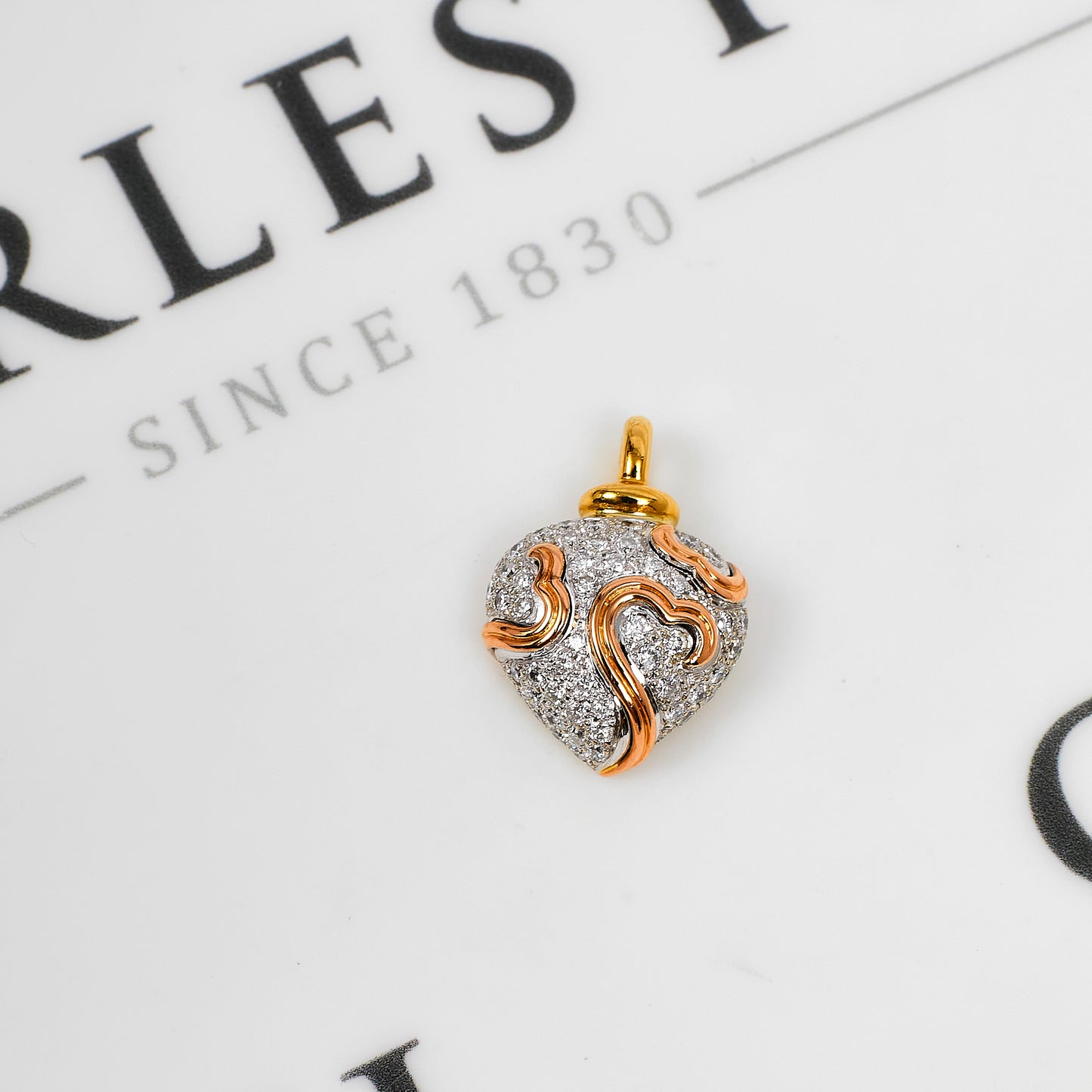 Pre-Owned 18ct Gold Diamond Heart Pendant