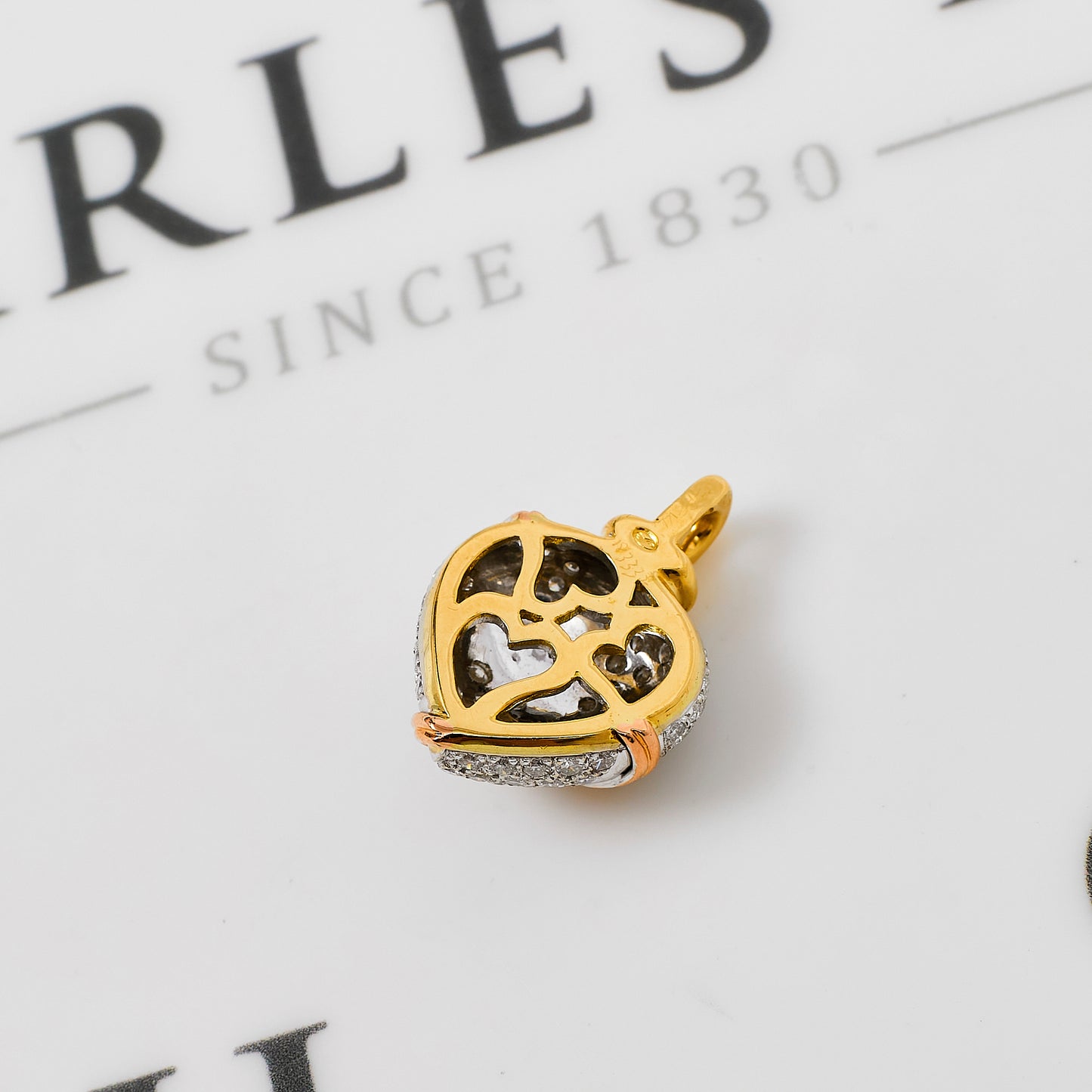 Pre-Owned 18ct Gold Diamond Heart Pendant