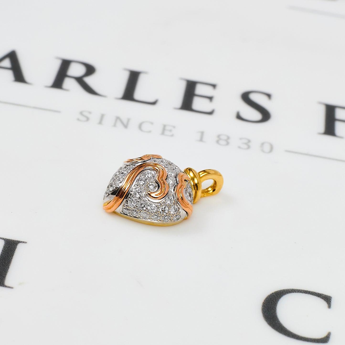 Pre-Owned 18ct Gold Diamond Heart Pendant
