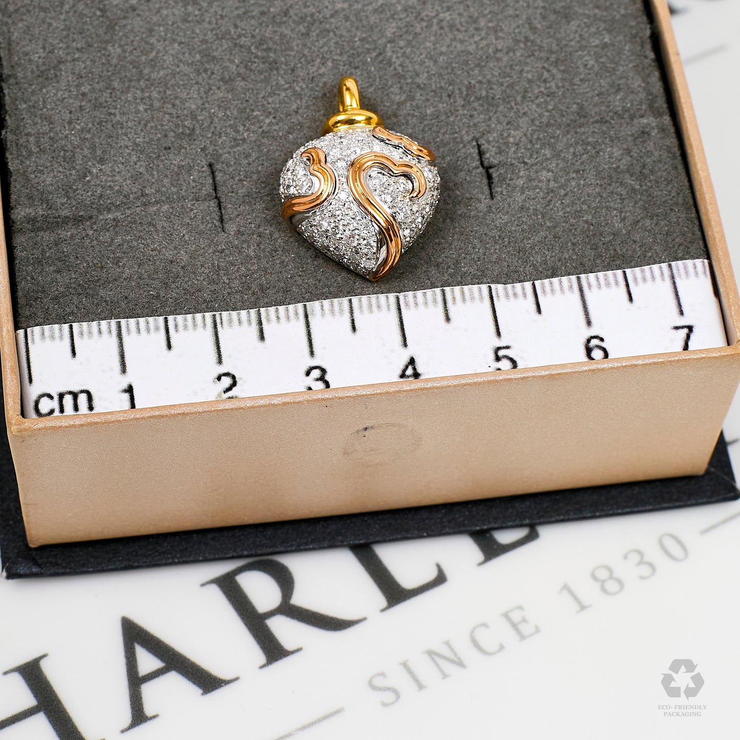 Pre-Owned 18ct Gold Diamond Heart Pendant