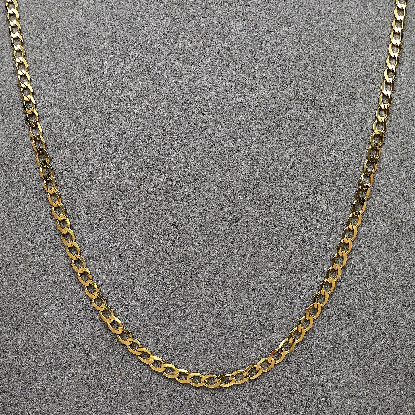 Pre-Owned 9ct Gold Curb Chain Necklace 20 Inch