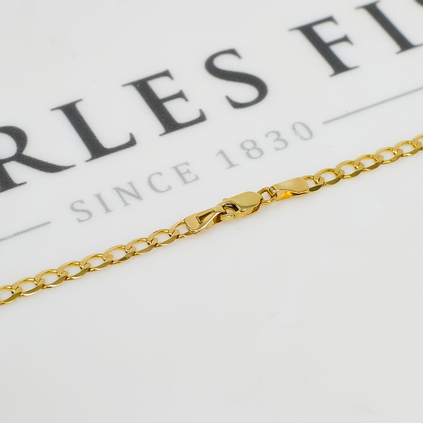 Pre-Owned 9ct Gold Curb Chain Necklace 20 Inch