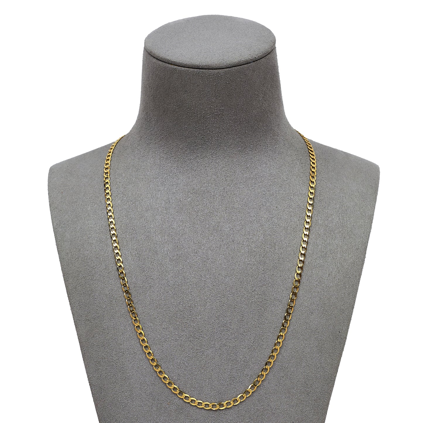 Pre-Owned 9ct Gold Curb Chain Necklace 20 Inch
