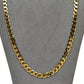 Pre-Owned 9ct Gold Curb Chain Necklace 23 Inch