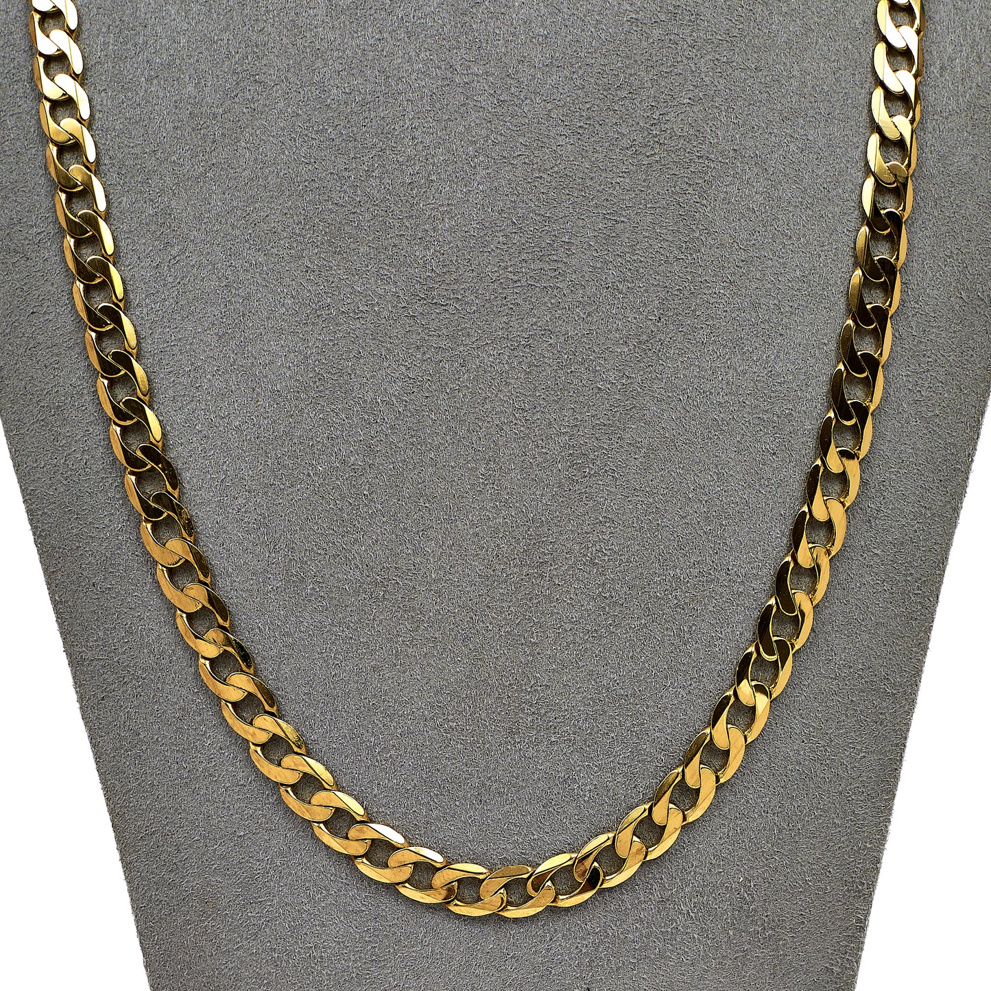 Pre-Owned 9ct Gold Curb Chain Necklace 23 Inch