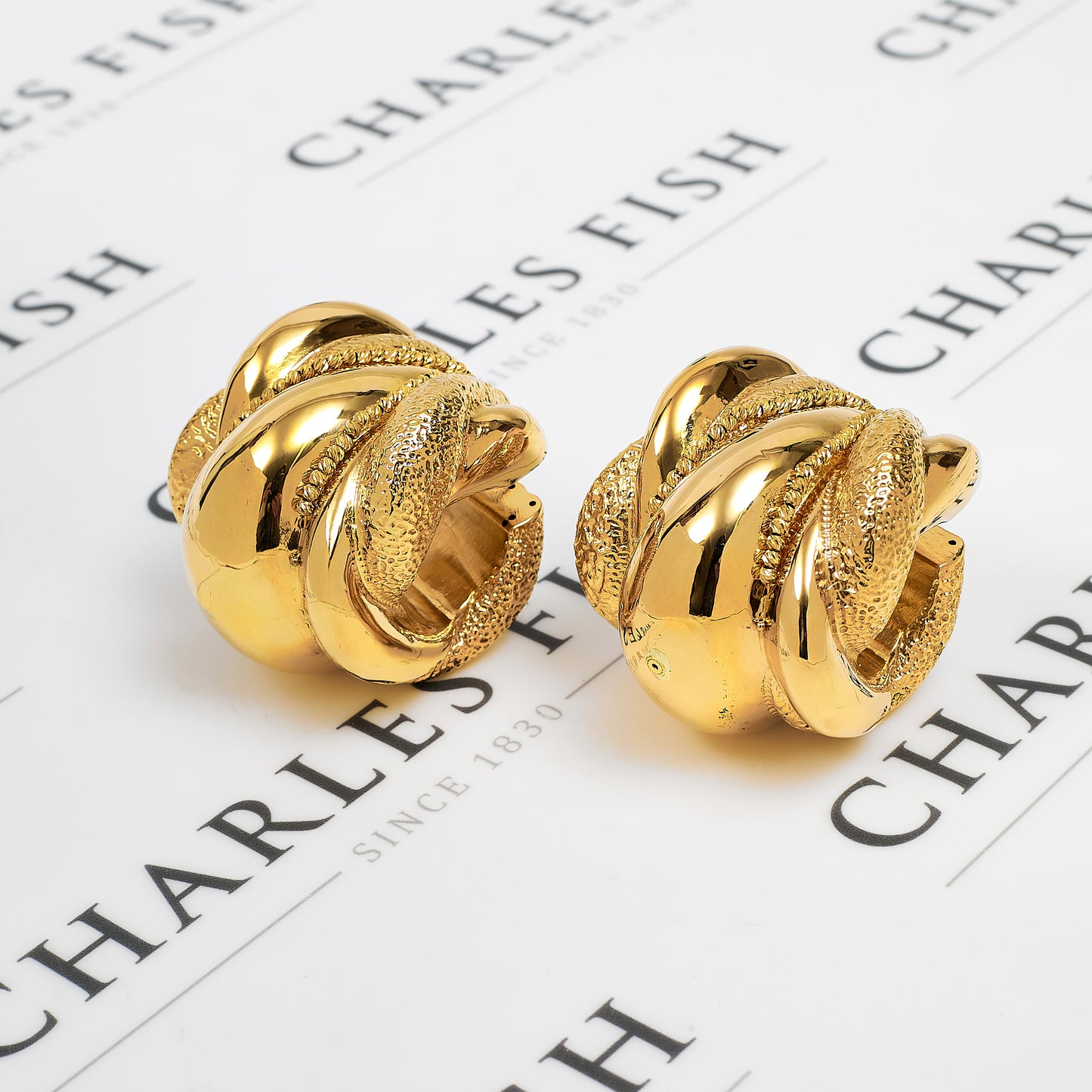Pre-Owned 18ct Gold Large Creole Hoop Earrings