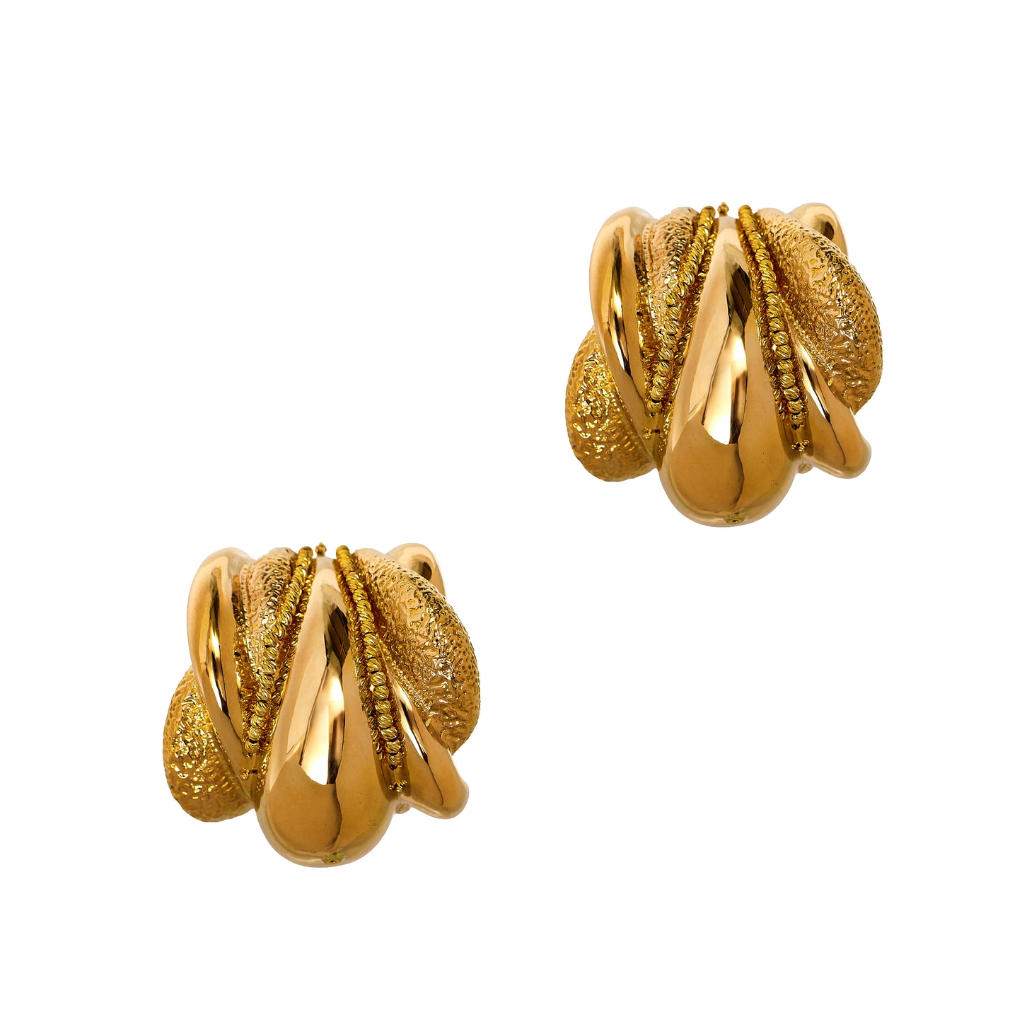 Pre-Owned 18ct Gold Large Creole Hoop Earrings