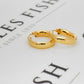 Pre-Owned 9ct Gold Greek Key Creole Hoop Earrings