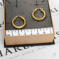 Pre-Owned 9ct Gold Greek Key Creole Hoop Earrings