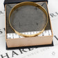 Pre-Owned 9ct Gold Zigzag Patterned Bangle
