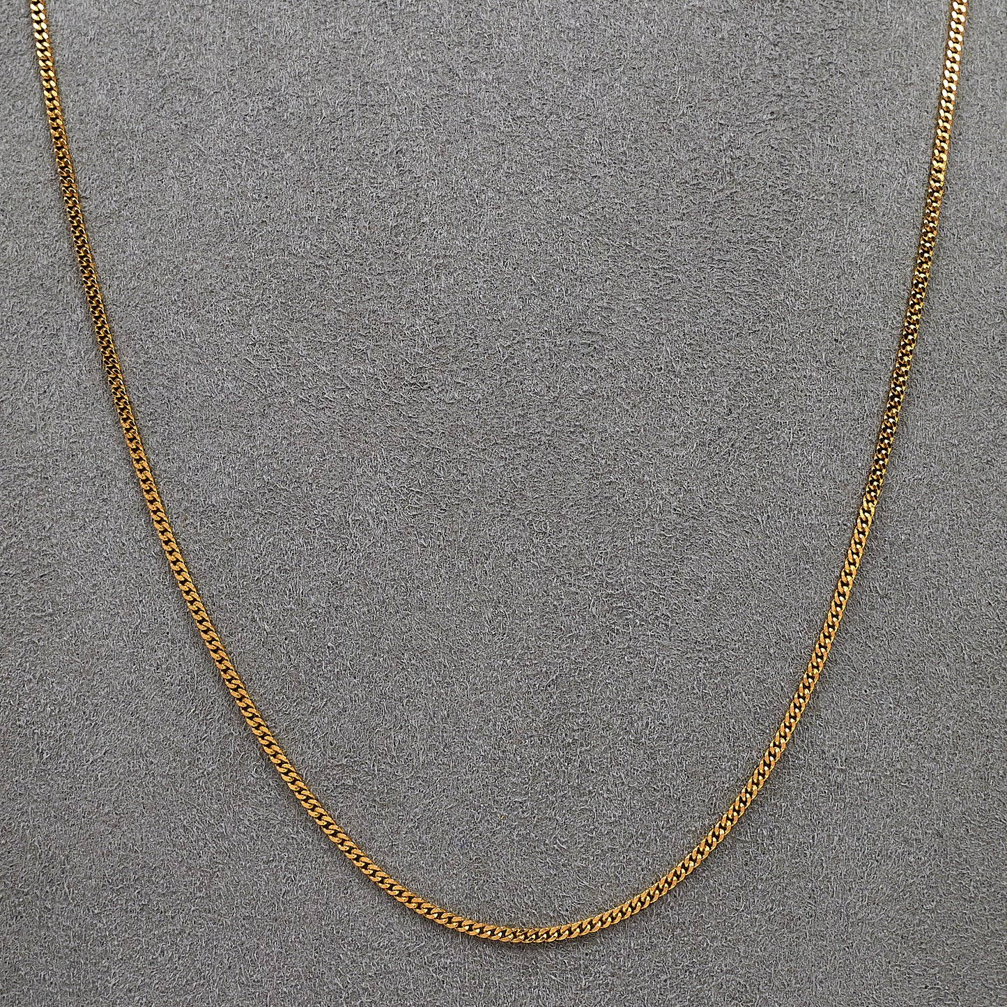 Pre-Owned 9ct Gold Curb Chain Necklace 20 inch