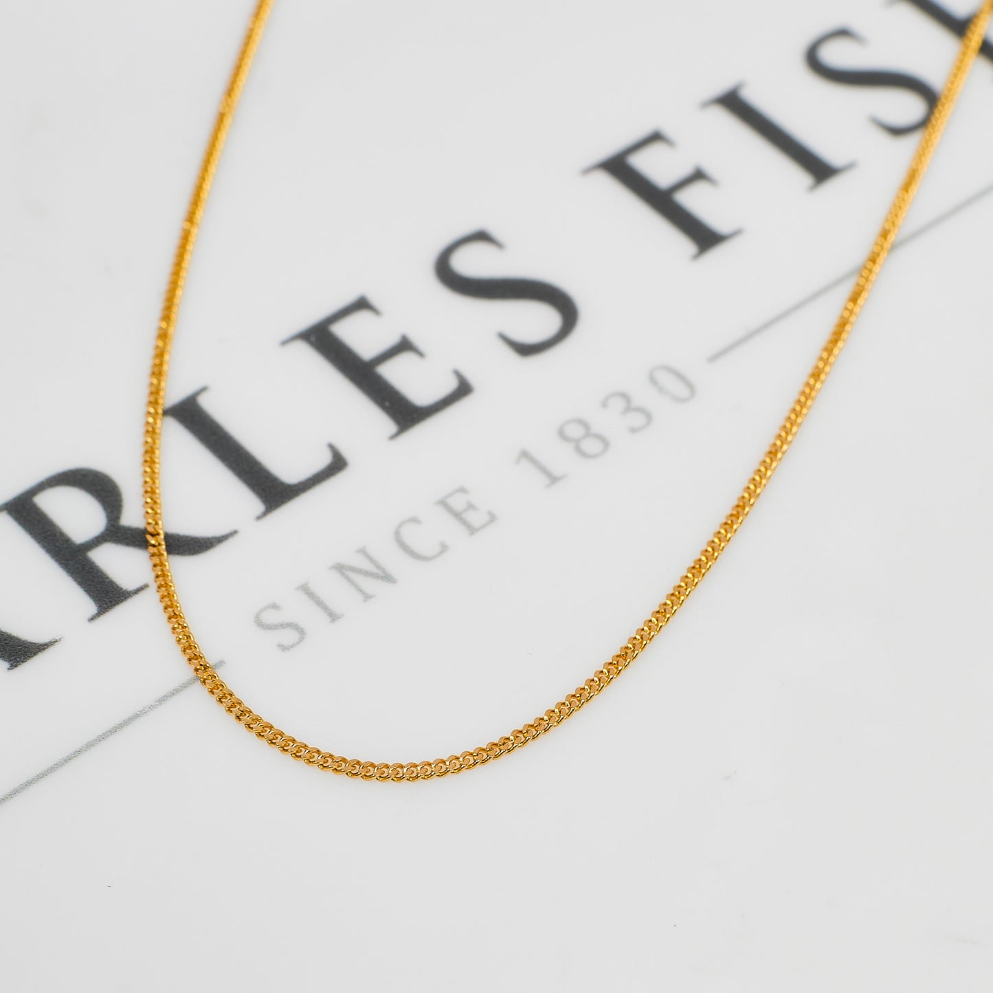 Pre-Owned 9ct Gold Curb Chain Necklace 20 inch