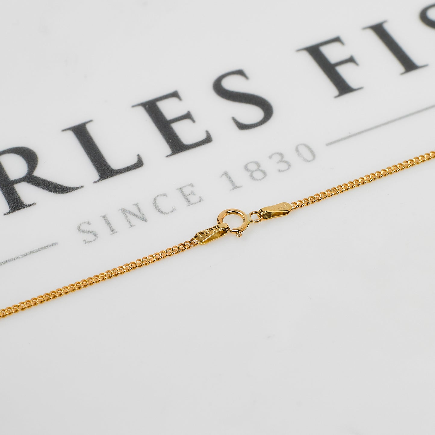 Pre-Owned 9ct Gold Curb Chain Necklace 20 inch